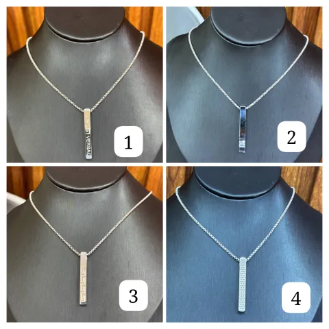 Unisex Silver Necklace